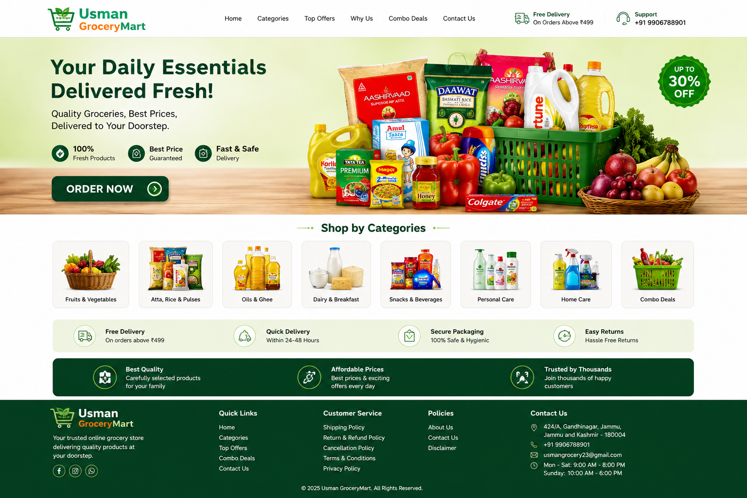 Usman GroceryMart grocery collection
